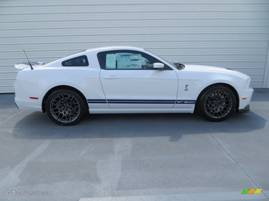 2014 Mustang Shelby GT500 SVT Performance Package Coupe - Oxford White / Shelby Charcoal Black/Blue Accents Recaro Sport Seats photo #3