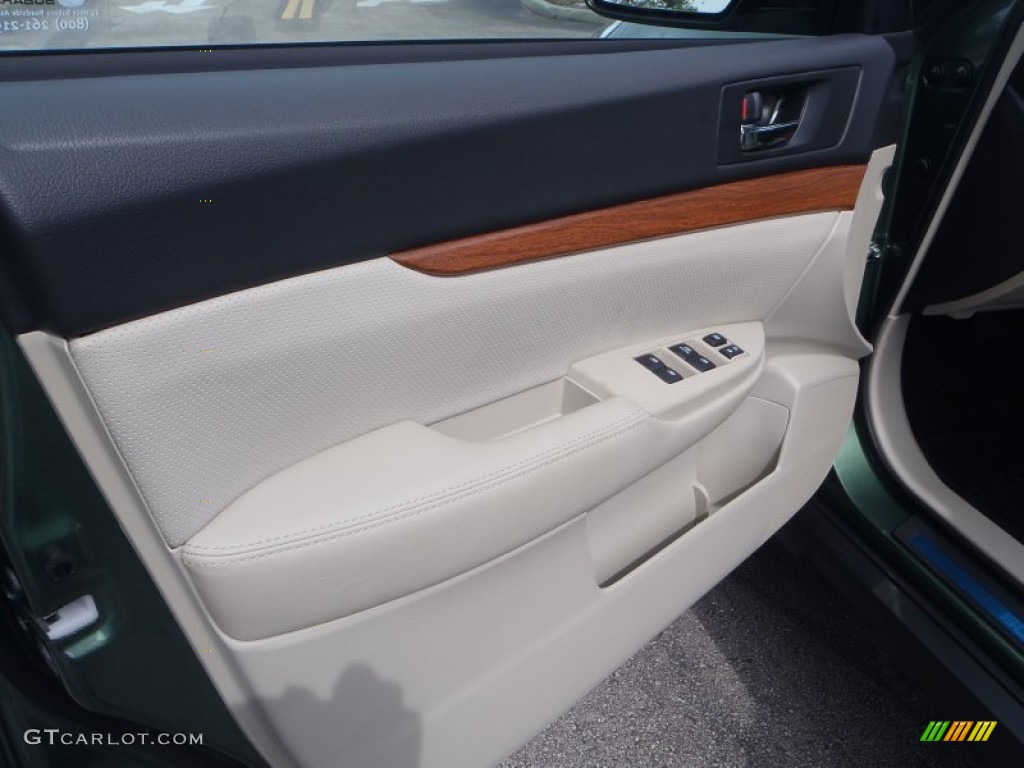 2013 Subaru Outback 2.5i Limited Warm Ivory Leather Door Panel Photo #80302331