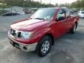 2011 Red Alert Nissan Frontier SV V6 King Cab 4x4  photo #3