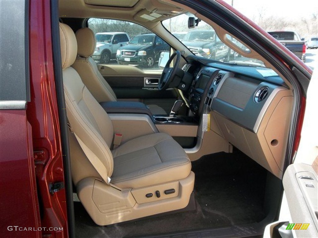 2013 F150 Lariat SuperCrew - Ruby Red Metallic / Adobe photo #17