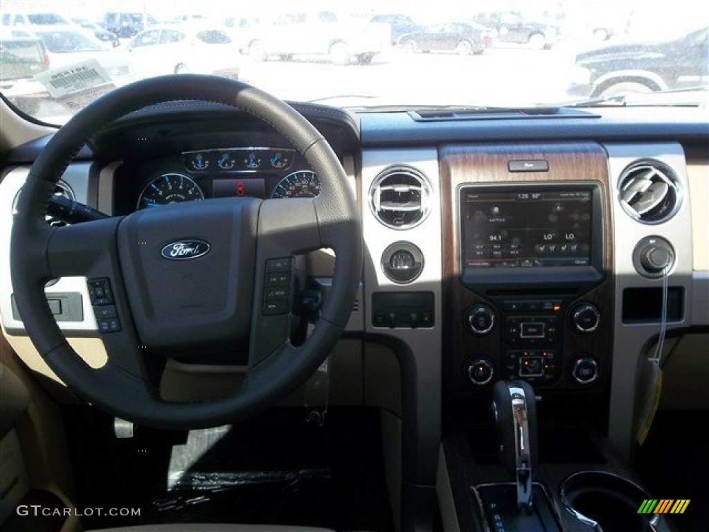 2013 F150 Lariat SuperCrew - Ruby Red Metallic / Adobe photo #22