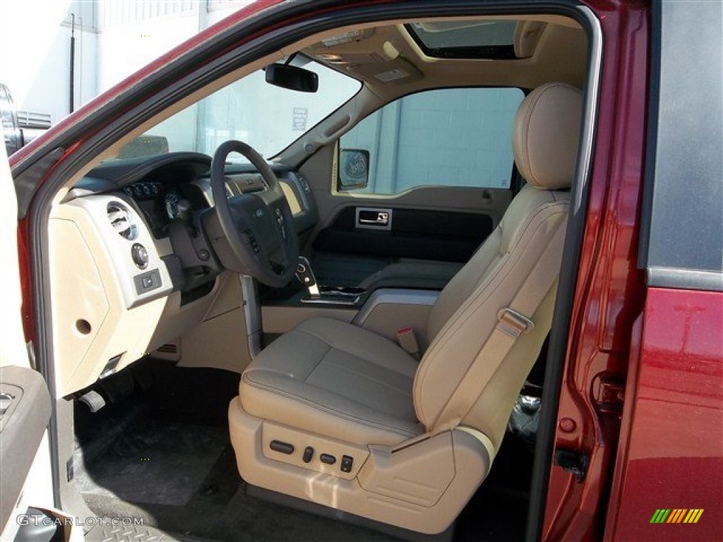 2013 F150 Lariat SuperCrew - Ruby Red Metallic / Adobe photo #57