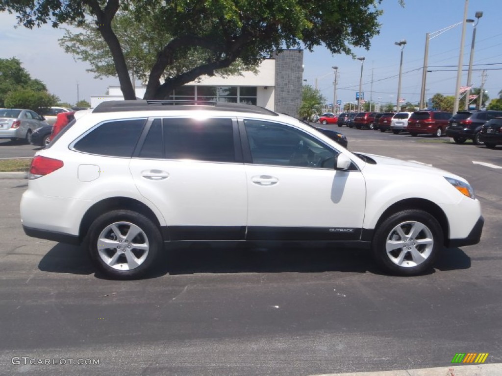 Satin White Pearl 2013 Subaru Outback 2.5i Premium Exterior Photo #80304176