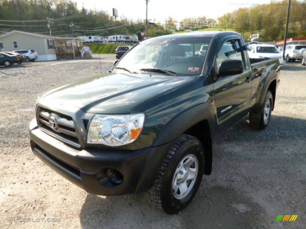 2010 Tacoma Regular Cab 4x4 - Timberland Mica / Graphite photo #3