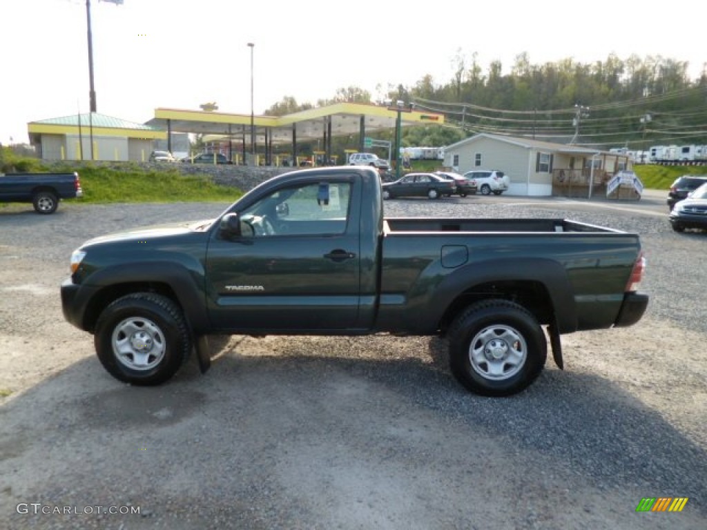 2010 Tacoma Regular Cab 4x4 - Timberland Mica / Graphite photo #4