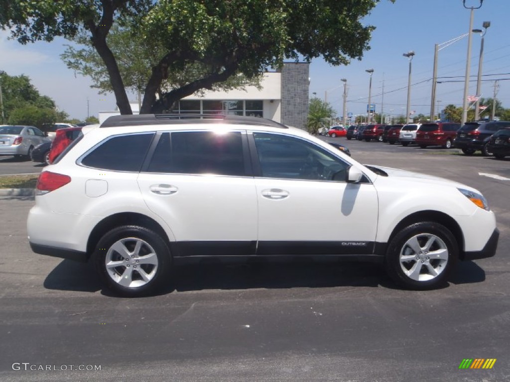 Satin White Pearl 2013 Subaru Outback 2.5i Premium Exterior Photo #80304557
