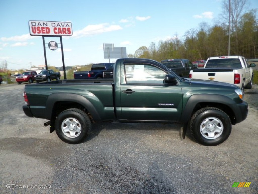 2010 Tacoma Regular Cab 4x4 - Timberland Mica / Graphite photo #8