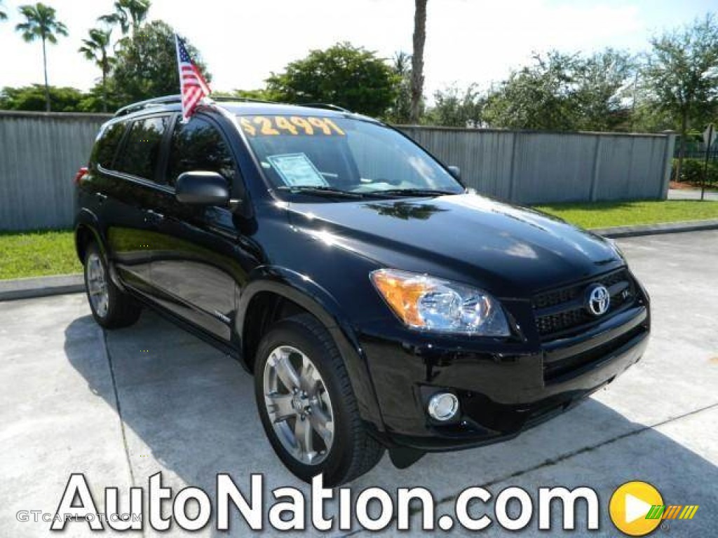 2012 RAV4 V6 Sport - Black / Dark Charcoal photo #1