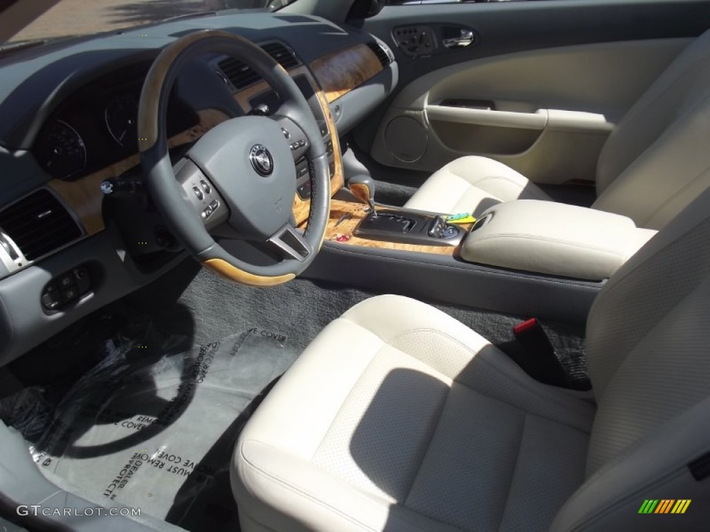 Ivory/Slate Interior 2007 Jaguar XK XK8 Convertible Photo #80305918