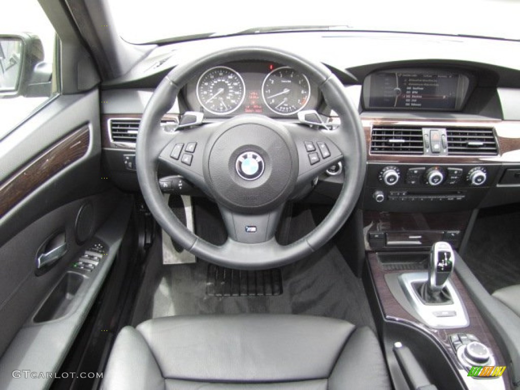 2010 BMW 5 Series 550i Sedan Black Dashboard Photo #80306009