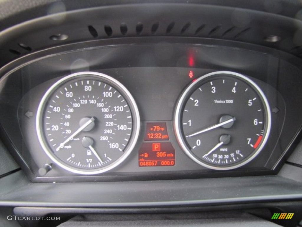 2010 BMW 5 Series 550i Sedan Gauges Photo #80306201