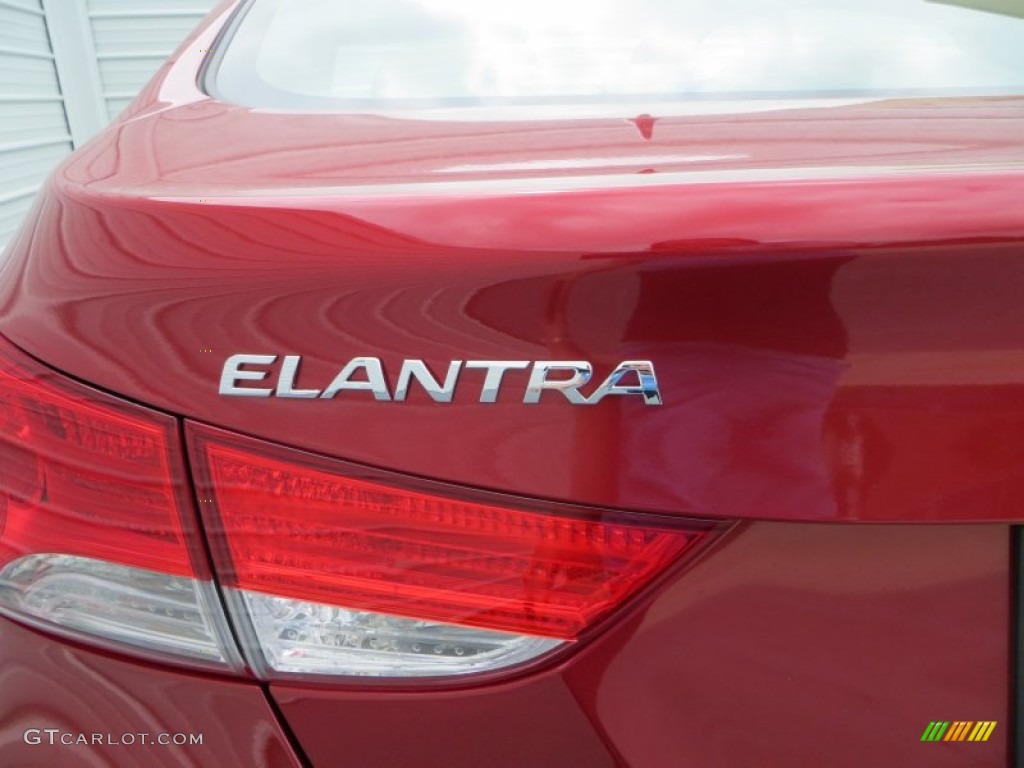 2013 Elantra Limited - Sparkling Ruby / Beige photo #6