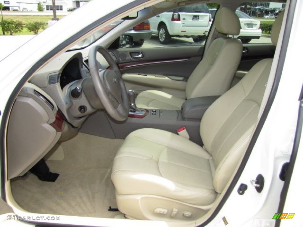 Wheat Interior 2009 Infiniti G 37 Sedan Photo #80306762