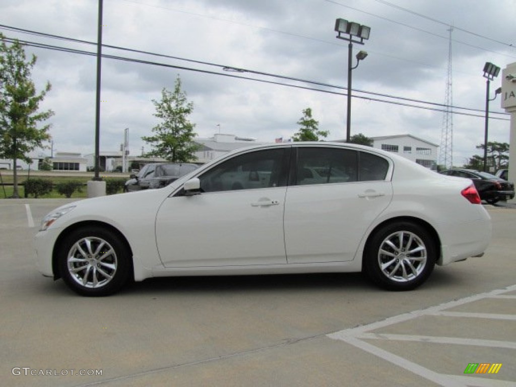 Moonlight White 2009 Infiniti G 37 Sedan Exterior Photo #80306850
