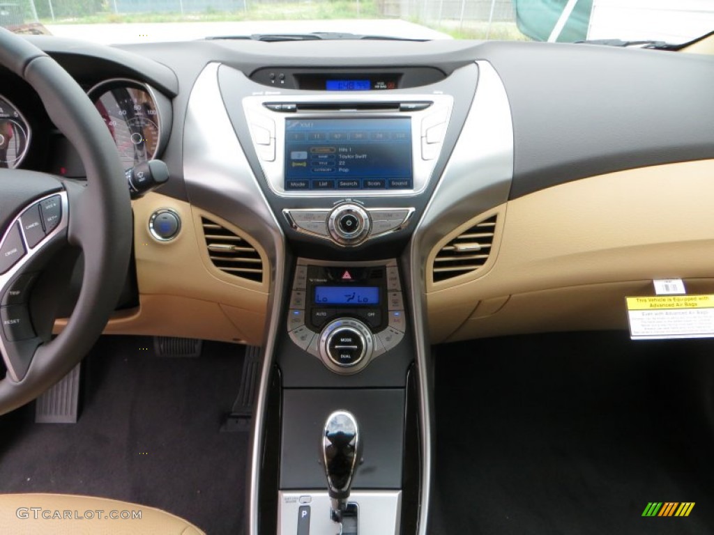 2013 Elantra Limited - Sparkling Ruby / Beige photo #26