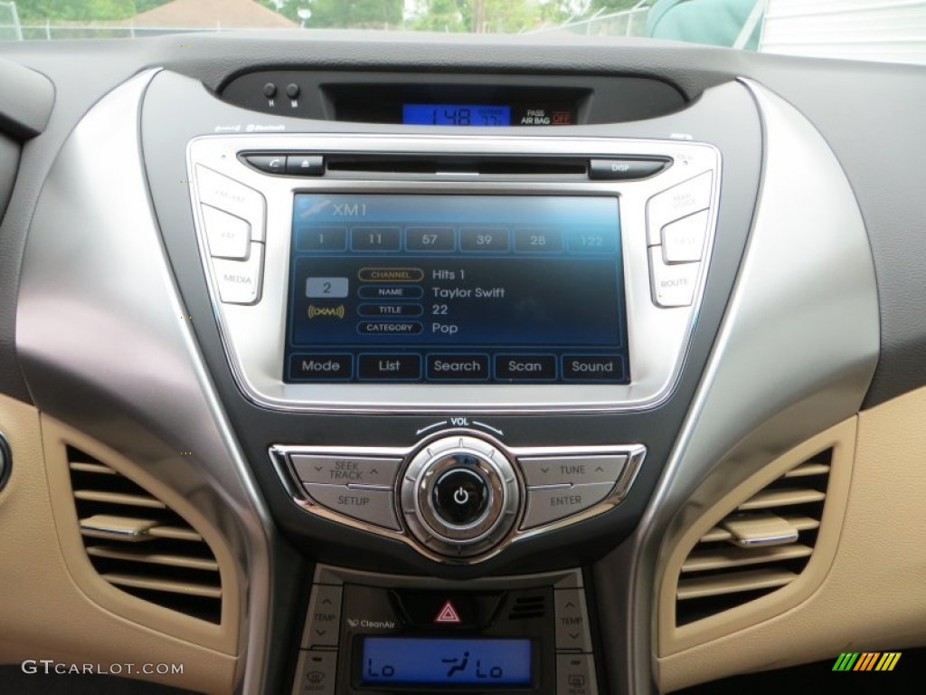 2013 Elantra Limited - Sparkling Ruby / Beige photo #27