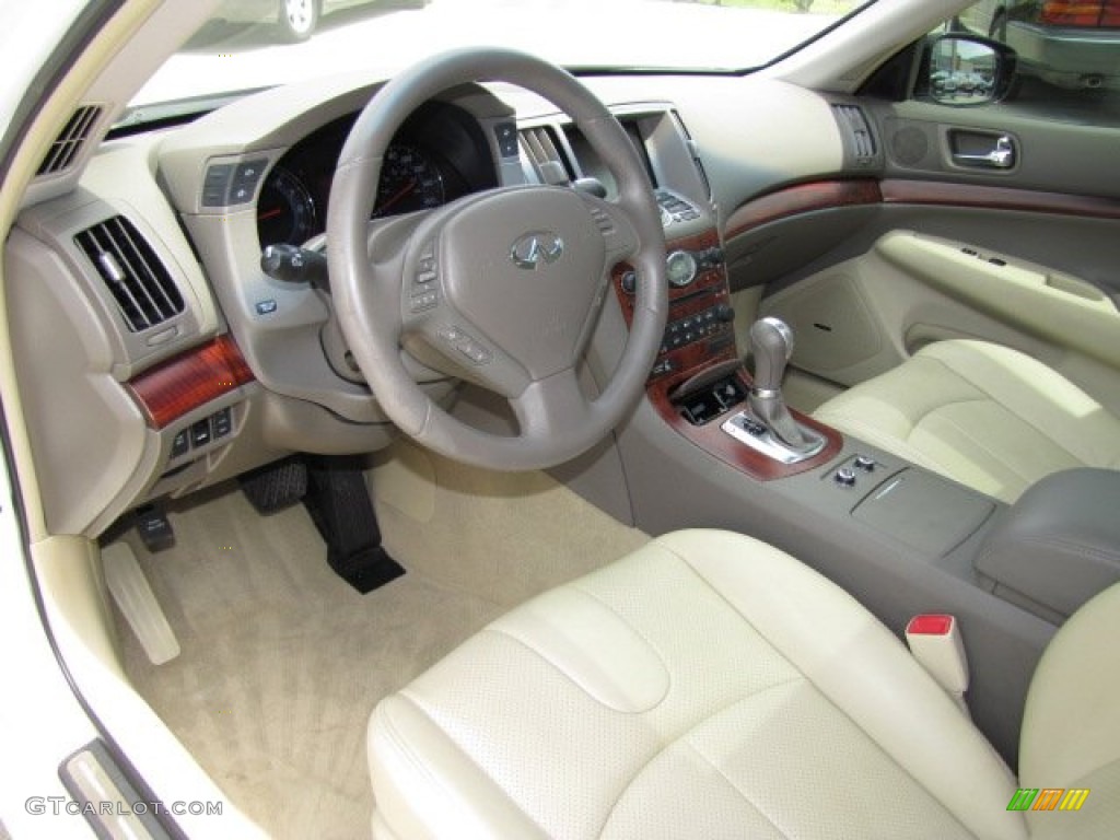 Wheat Interior 2009 Infiniti G 37 Sedan Photo #80306939