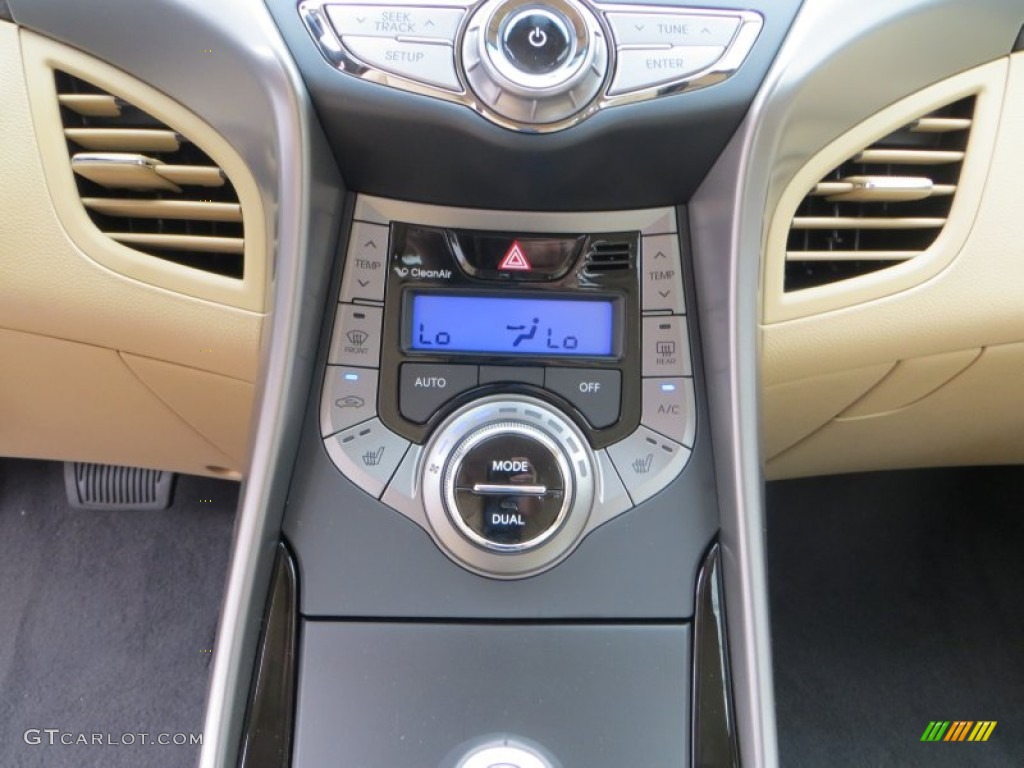 2013 Elantra Limited - Sparkling Ruby / Beige photo #28