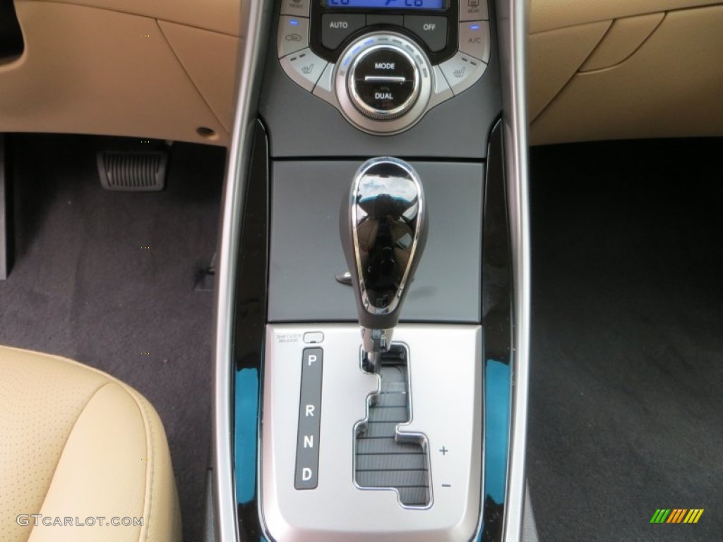 2013 Elantra Limited - Sparkling Ruby / Beige photo #29