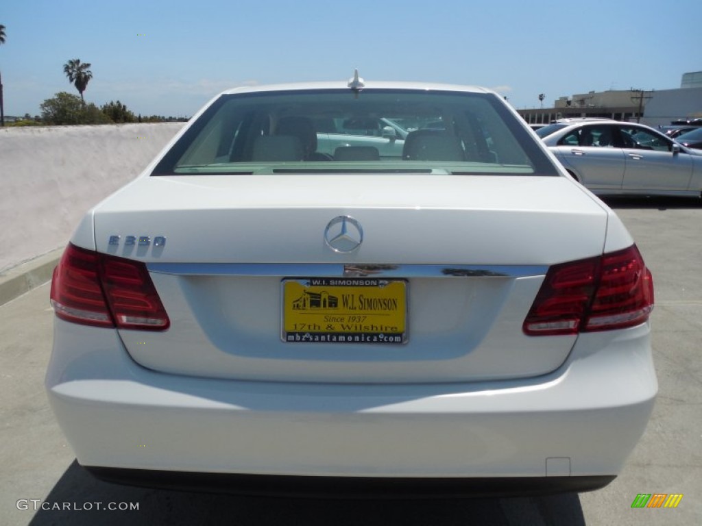 2014 E 350 Sedan - Diamond White Metallic / Silk Beige/Espresso Brown photo #5