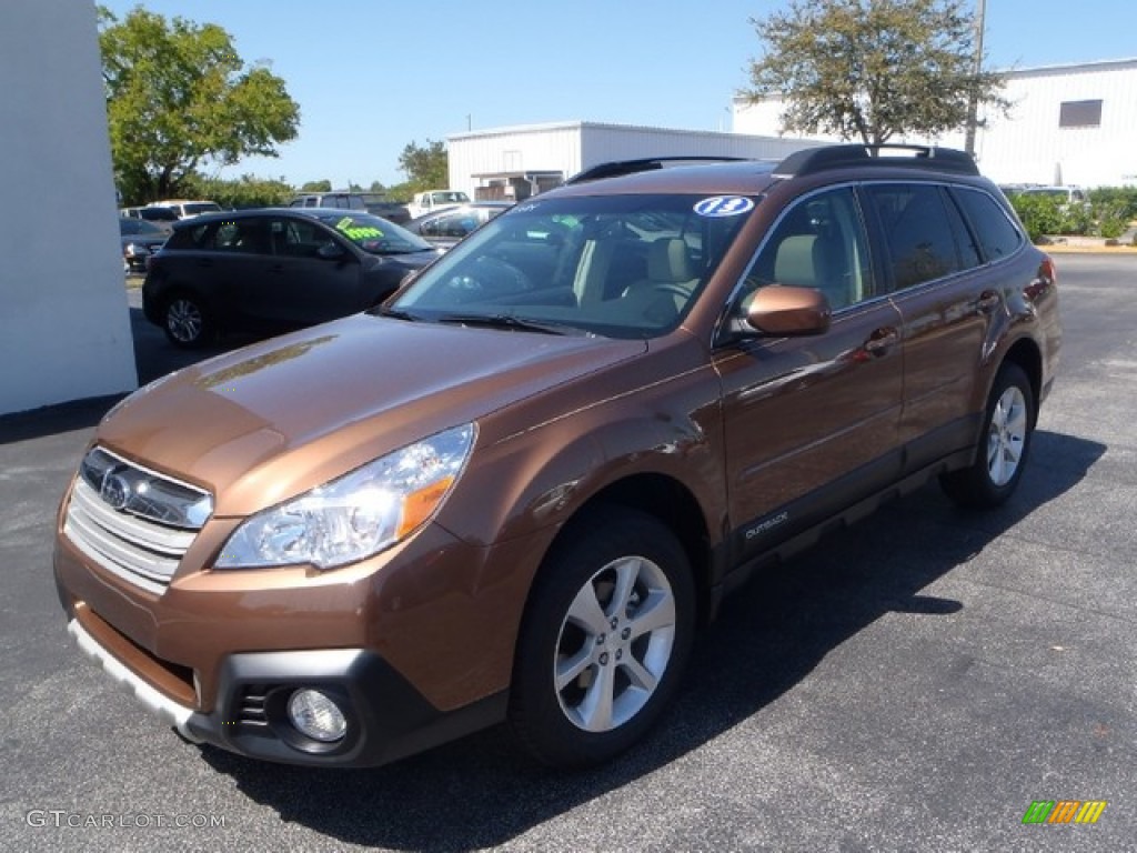 2013 Outback 2.5i Limited - Caramel Bronze Pearl / Warm Ivory Leather photo #1