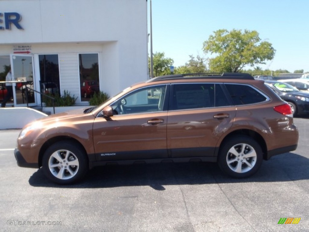 2013 Outback 2.5i Limited - Caramel Bronze Pearl / Warm Ivory Leather photo #3