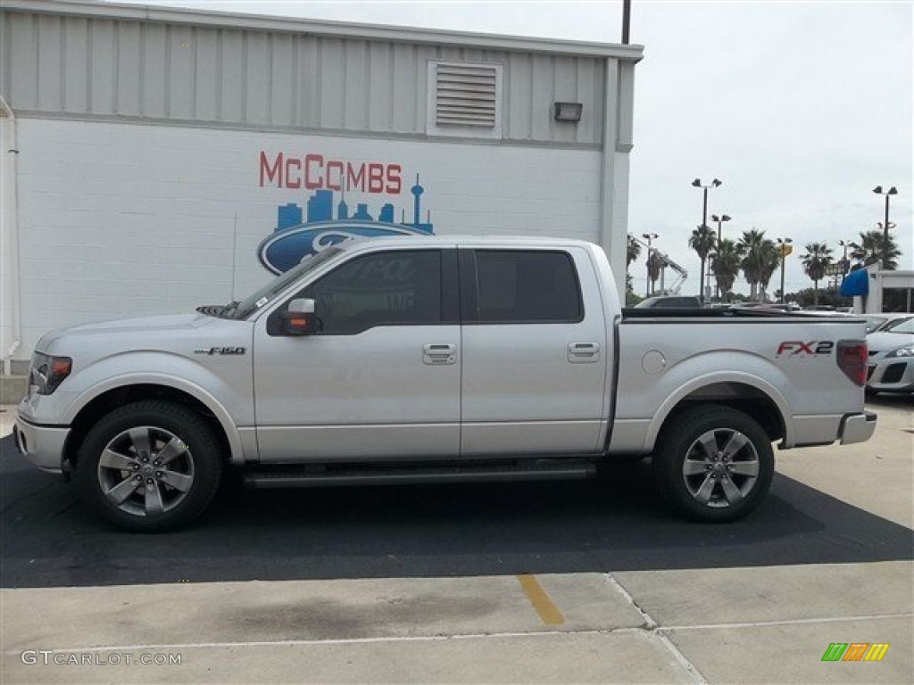 2013 F150 FX2 SuperCrew - Ingot Silver Metallic / Black photo #2