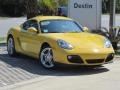 2011 Speed Yellow Porsche Cayman   photo #1