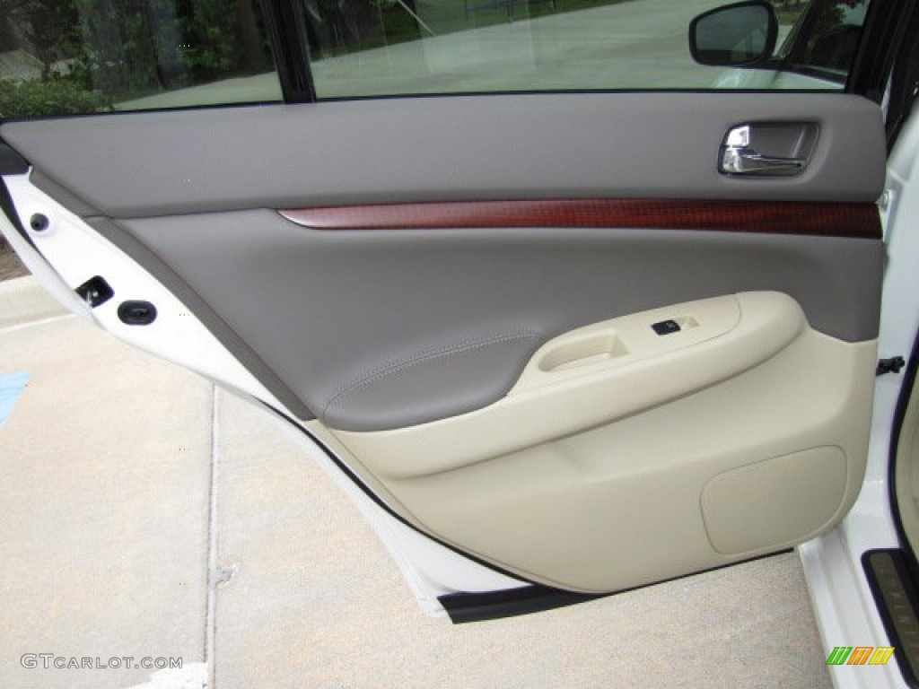 2009 Infiniti G 37 Sedan Wheat Door Panel Photo #80307644
