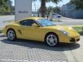 2011 Speed Yellow Porsche Cayman   photo #4