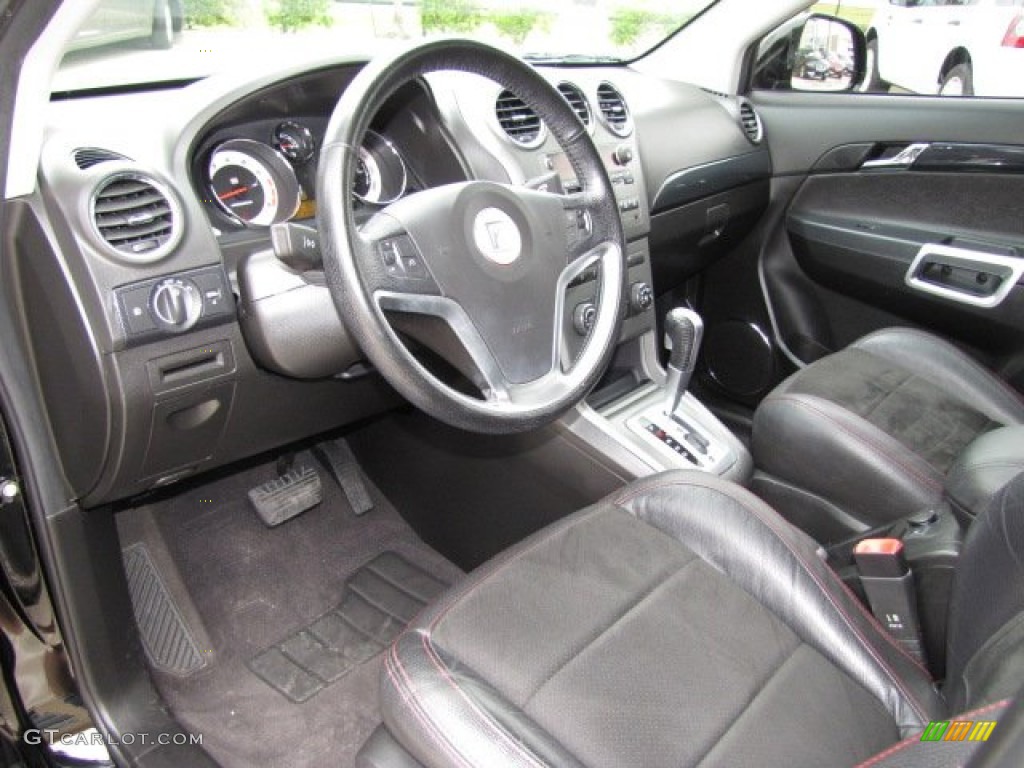 Black Interior 2008 Saturn VUE Red Line Photo #80308203