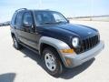 Black Clearcoat 2005 Jeep Liberty Sport 4x4 Exterior