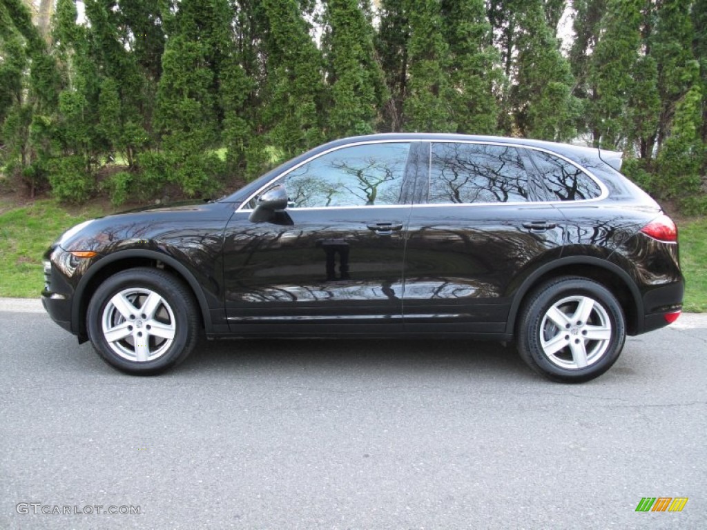 Jet Black Metallic 2012 Porsche Cayenne Standard Cayenne Model Exterior Photo #80309900