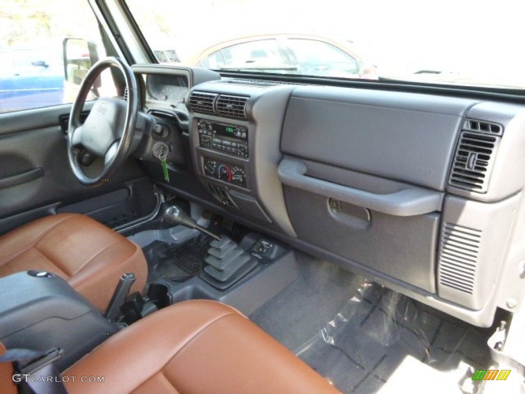 2002 Jeep Wrangler Apex Edition 4x4 Apex Cognac Ultra-Hide Dashboard Photo #80310188