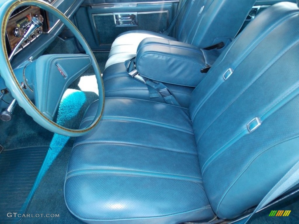 Blue Interior 1975 Oldsmobile Custom Cruiser Station Wagon Photo #80310417
