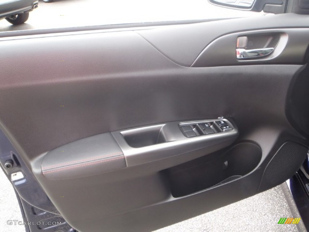2013 Subaru Impreza WRX Limited 5 Door WRX Carbon Black Door Panel Photo #80310605