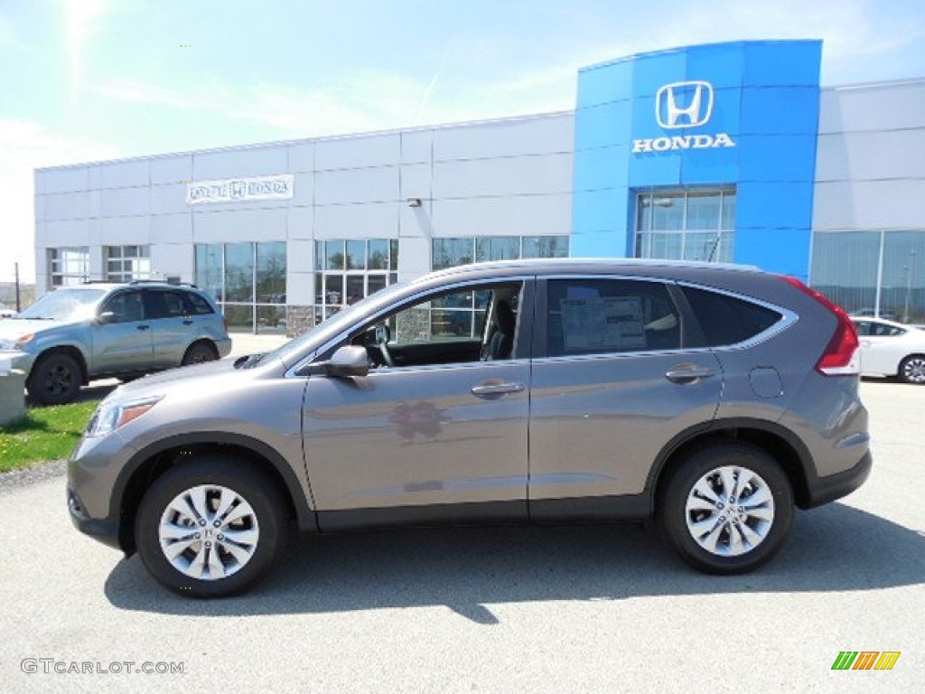 2013 CR-V EX-L AWD - Urban Titanium Metallic / Black photo #2