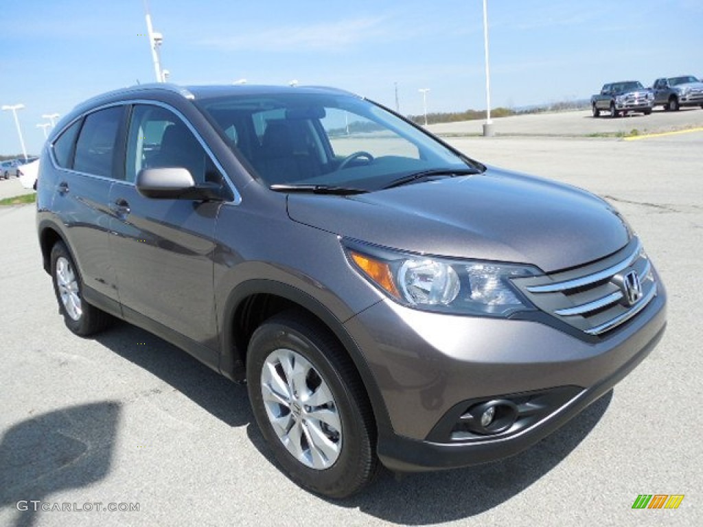2013 CR-V EX-L AWD - Urban Titanium Metallic / Black photo #5