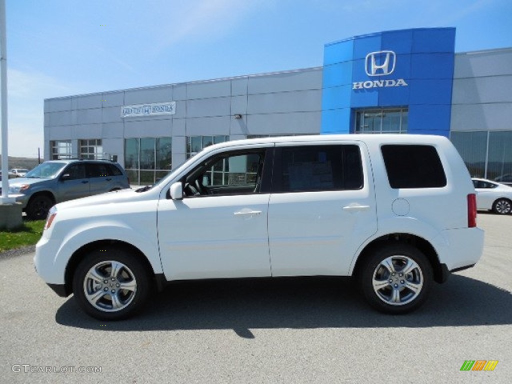 2013 Pilot EX-L 4WD - Taffeta White / Gray photo #2