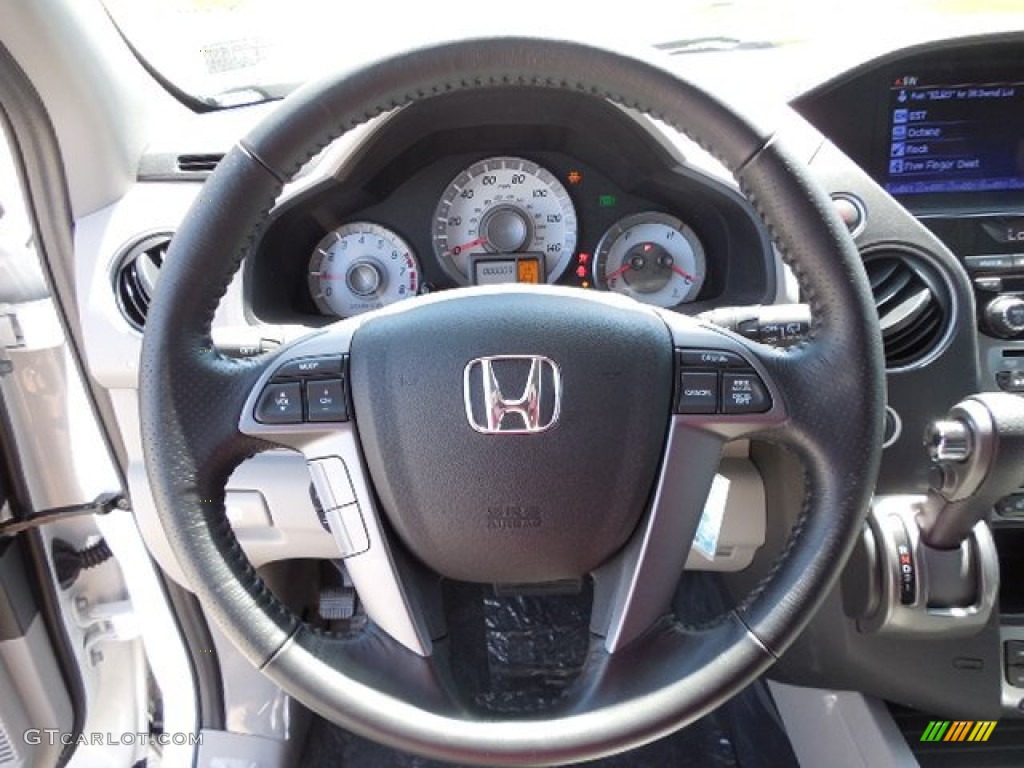 2013 Pilot EX-L 4WD - Taffeta White / Gray photo #13