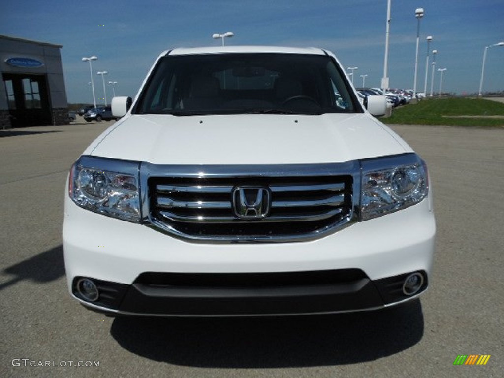 2013 Pilot EX-L 4WD - Taffeta White / Gray photo #19