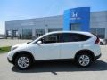 2013 White Diamond Pearl Honda CR-V EX-L AWD  photo #2