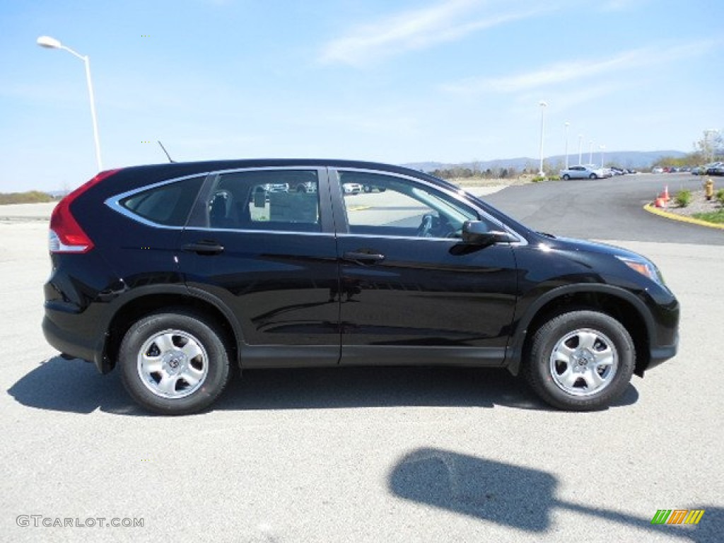 2013 CR-V LX AWD - Crystal Black Pearl / Black photo #4