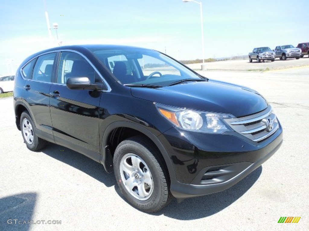 Crystal Black Pearl 2013 Honda CR-V LX AWD Exterior Photo #80312444