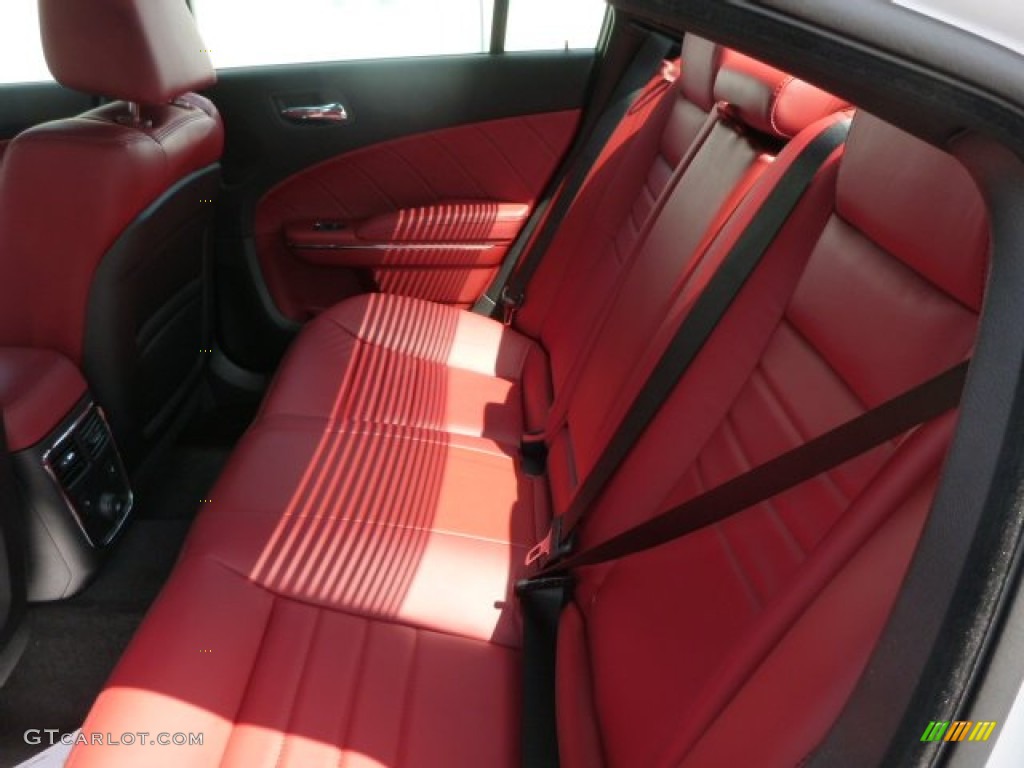 Black/Red Interior 2013 Dodge Charger R/T AWD Photo #80312949