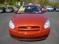 2011 Sunset Orange Hyundai Accent GL 3 Door  photo #2