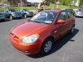 2011 Sunset Orange Hyundai Accent GL 3 Door  photo #3