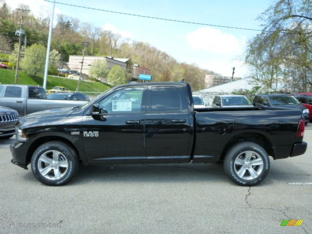 Black 2013 Ram 1500 Sport Quad Cab 4x4 Exterior Photo #80313551