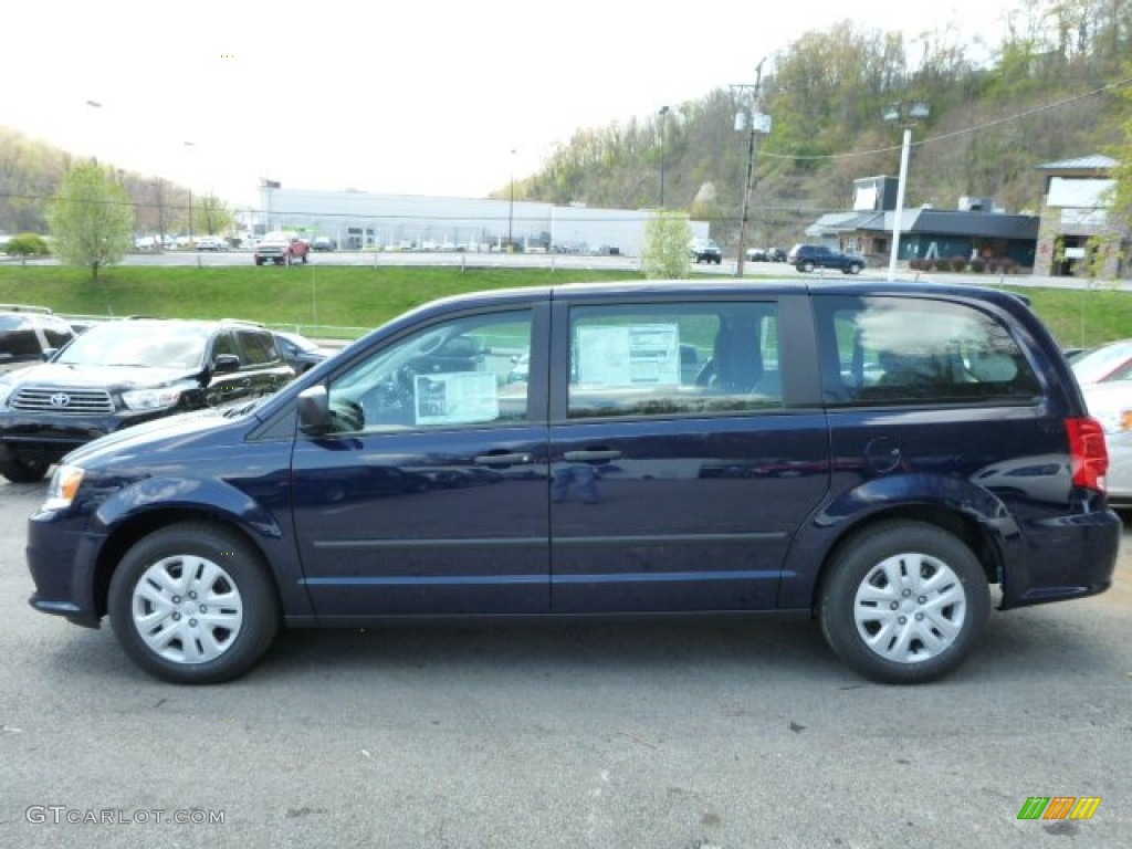 2013 Grand Caravan American Value Package - True Blue Pearl / Black/Light Graystone photo #2