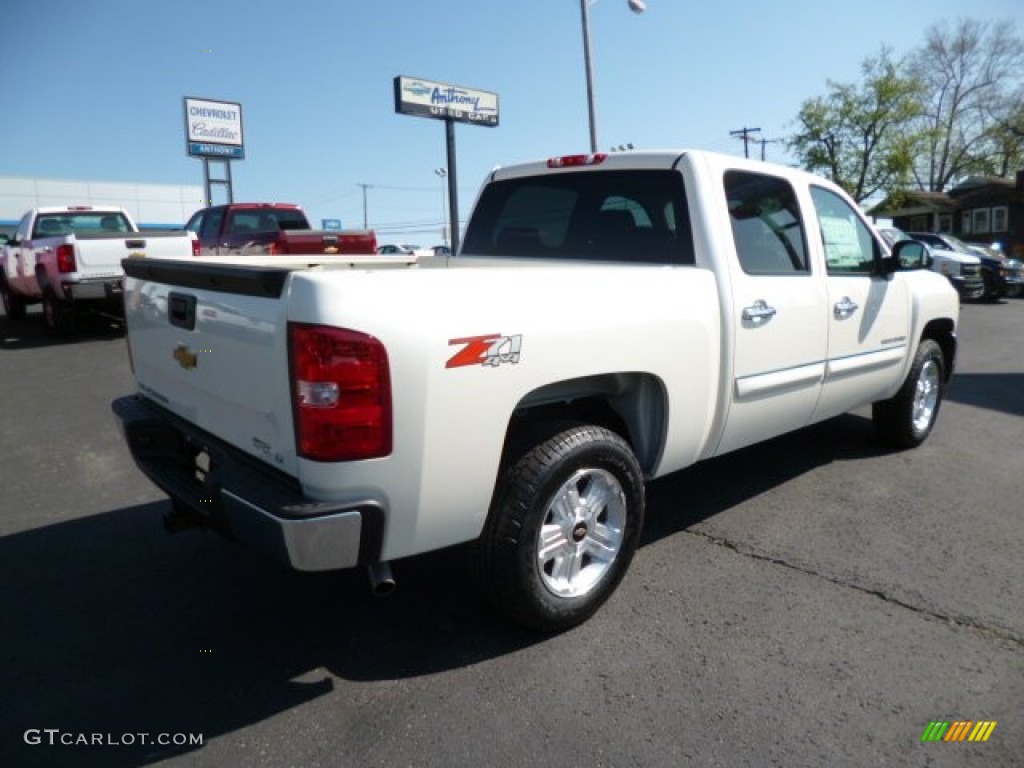 2013 Silverado 1500 LT Crew Cab 4x4 - White Diamond Tricoat / Ebony photo #7